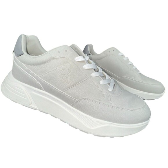 Calvin Klein Blend Sneaker Mens Size 12 Gray Casual Fashion Grey New - Picture 3 of 9